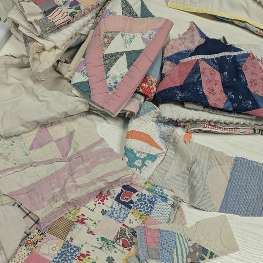 Vintage Cutter Quilt Scrap Bag