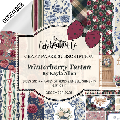 Monthly Crafting Paper, Embellishments and Signs - Digital Download Subscription-1225
