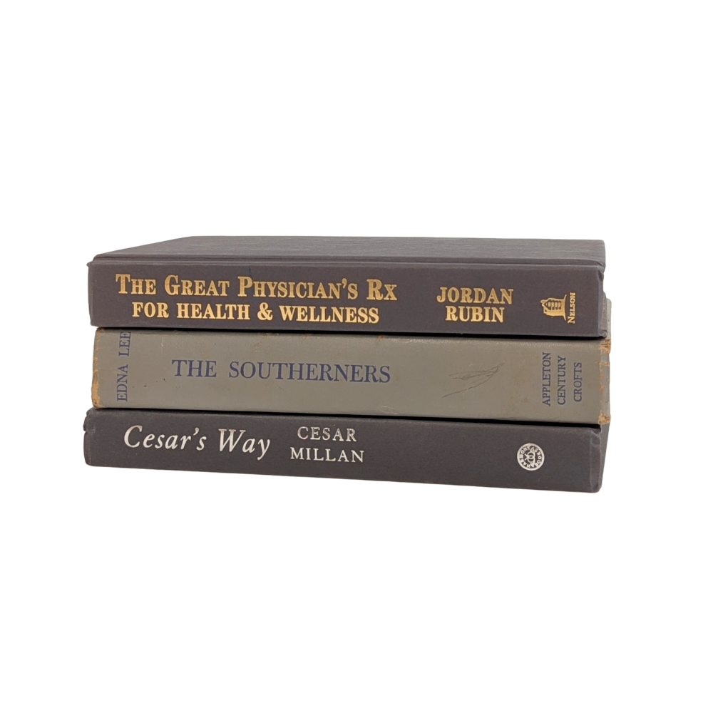 Decorative Fall Book Stack – Set of 3 Coordinating Books (Choice of 9 Stacks)