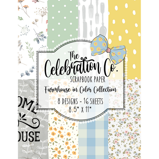 Farmhouse in Color - Digital Download - Craft Paper Package - The Celebration Co.
