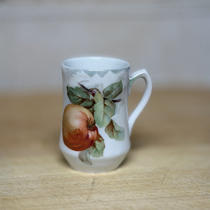 Vintage Carl Schumann Bavaria-Inspired Porcelain Set with Fruit Motif Pitcher, Cups, Covered Canister & Plate-  vintage- The Celebration Co.