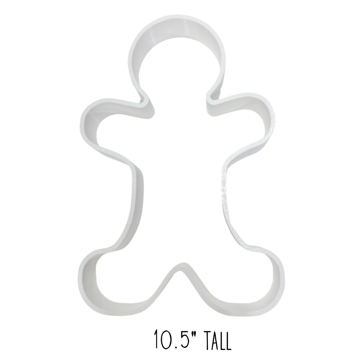 Gingerbread Man Cookie Cutter - 10.5" Tall-  3D- The Celebration Co.