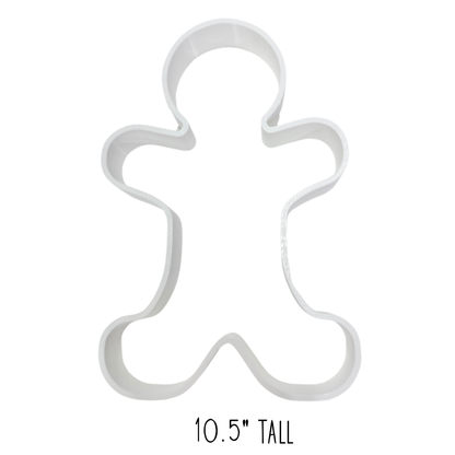 Gingerbread Man Cookie Cutter - 10.5" Tall-  3D- The Celebration Co.