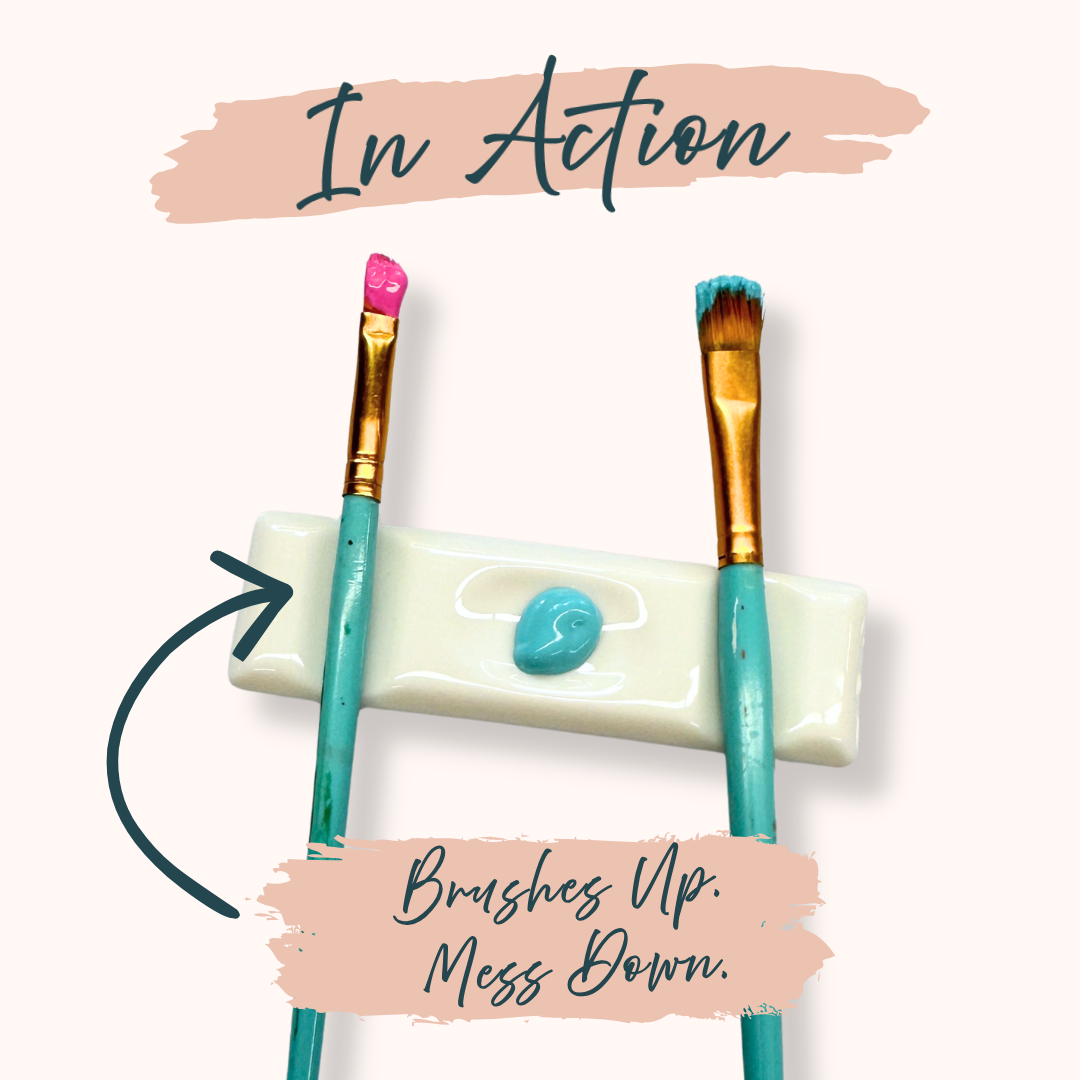 Ceramic Paint Brush Rest