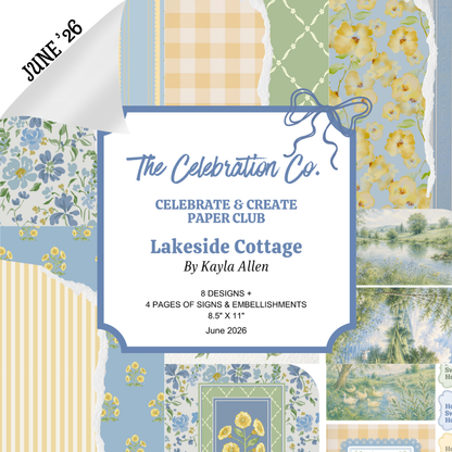 Celebrate & Create Paper Club - A Monthly Digital Download Subscription (June 2026)-  Digital- The Celebration Co.