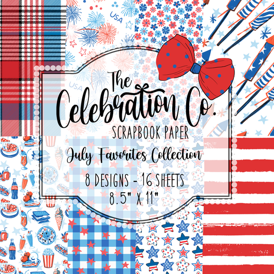 July Favorites - Digital Download - Craft Paper Package - The Celebration Co.