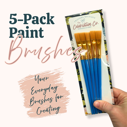 5-Pack Paint Brushes