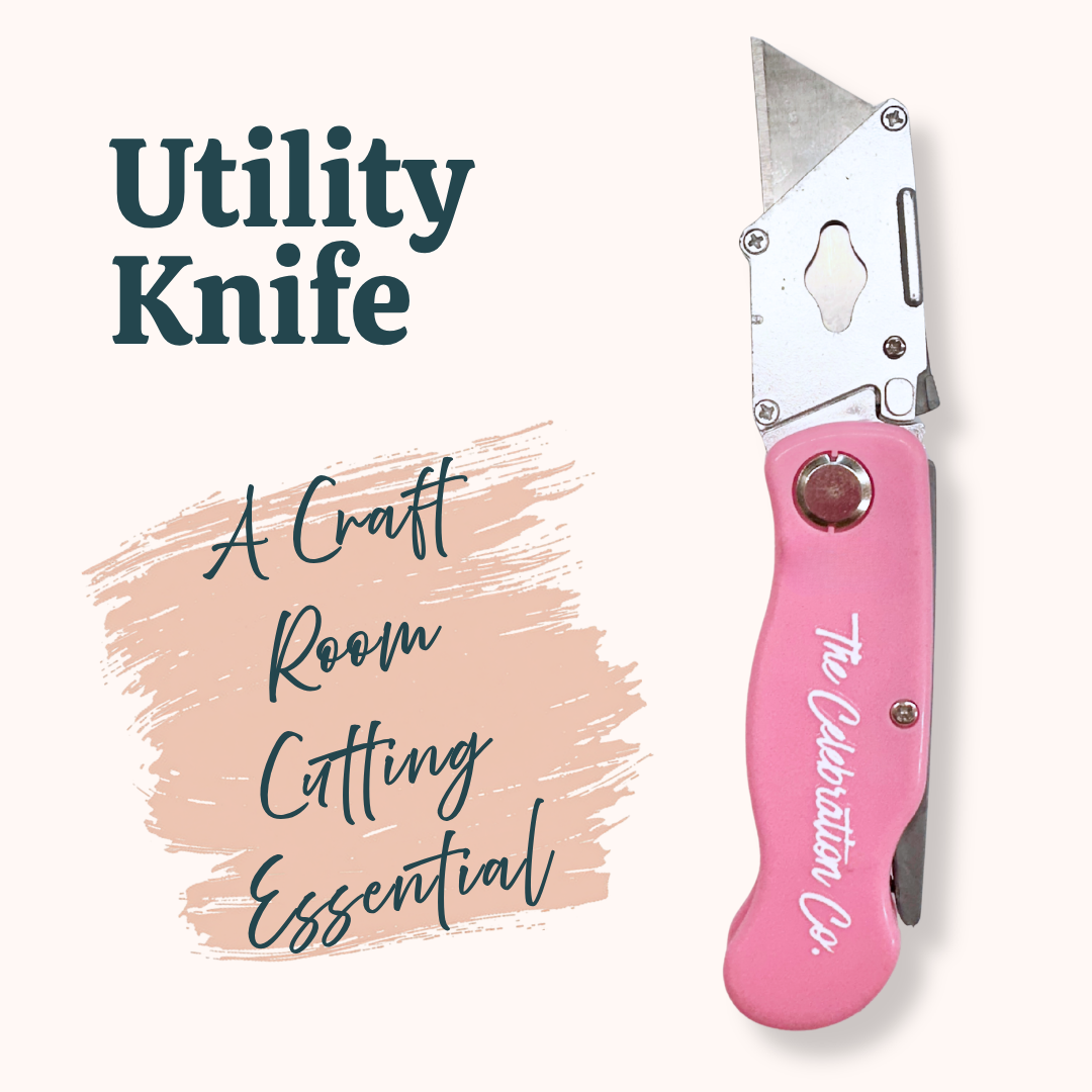 Pink Utility Knife-  Tools- The Celebration Co.