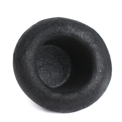 Black Felt Top Hats – Variety Pack of 4