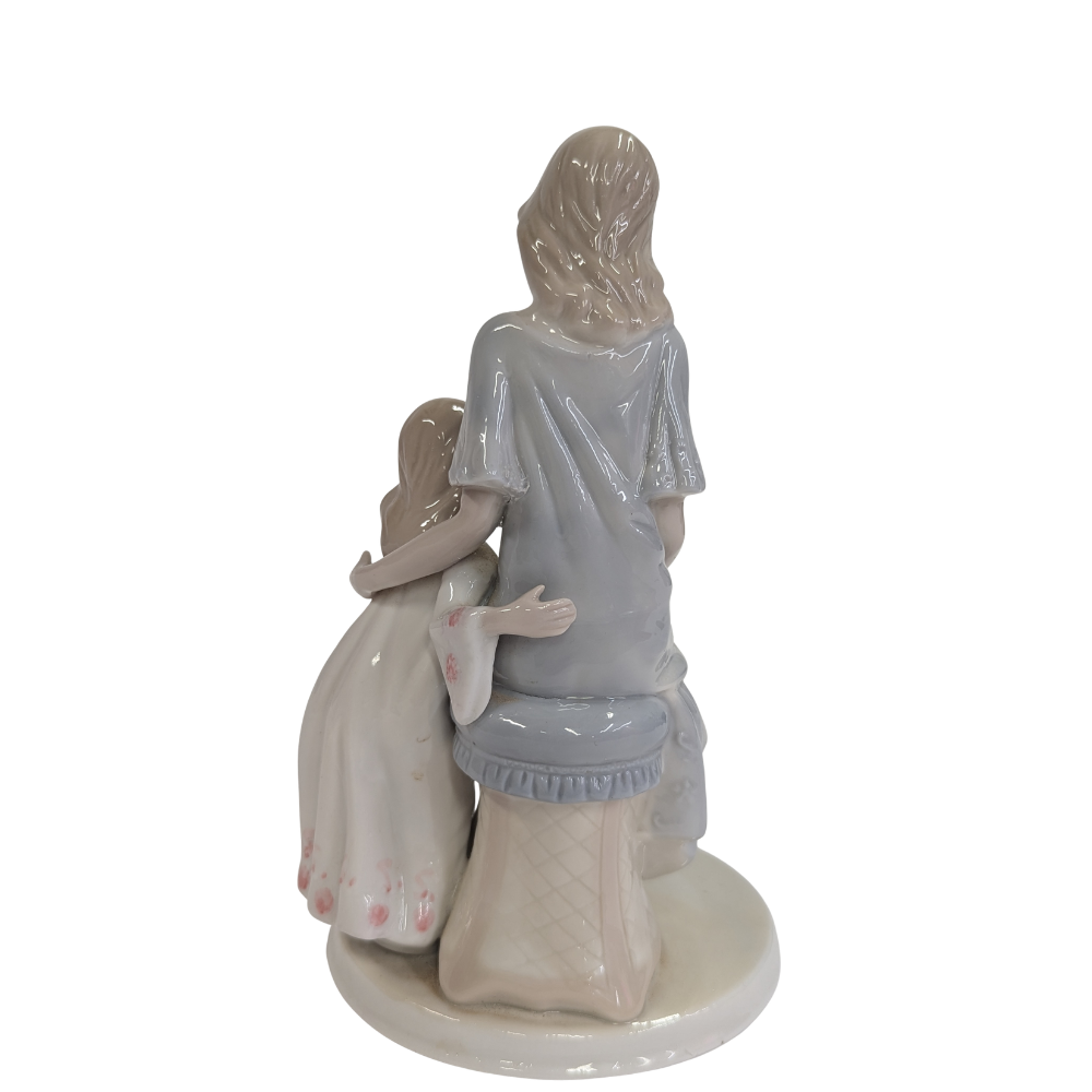 Vintage Mother & Child Reading Figurine-  vintage- The Celebration Co.