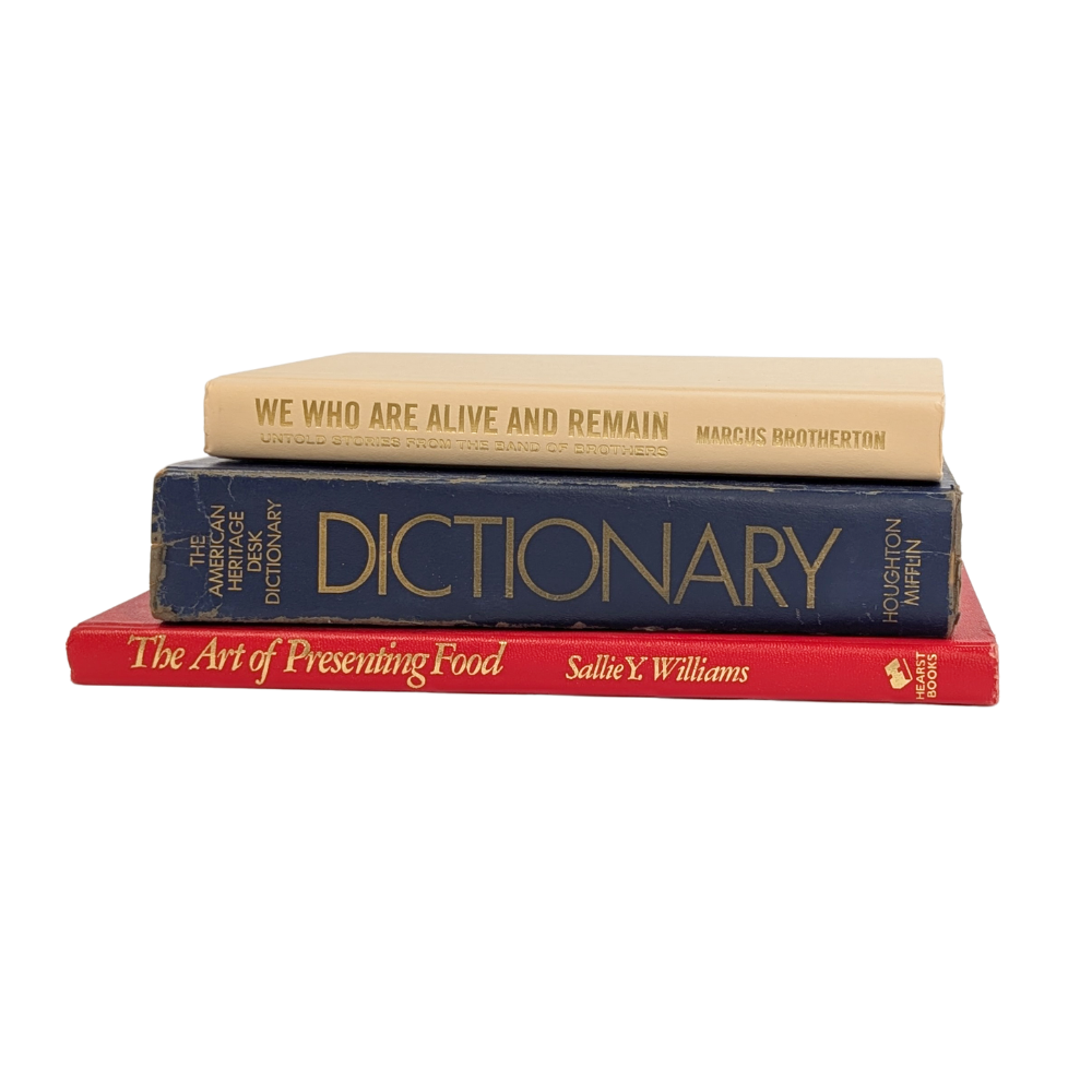 Decorative Patriotic Book Stack – Set of 3 Coordinating Books (Choice of 9 Stacks)