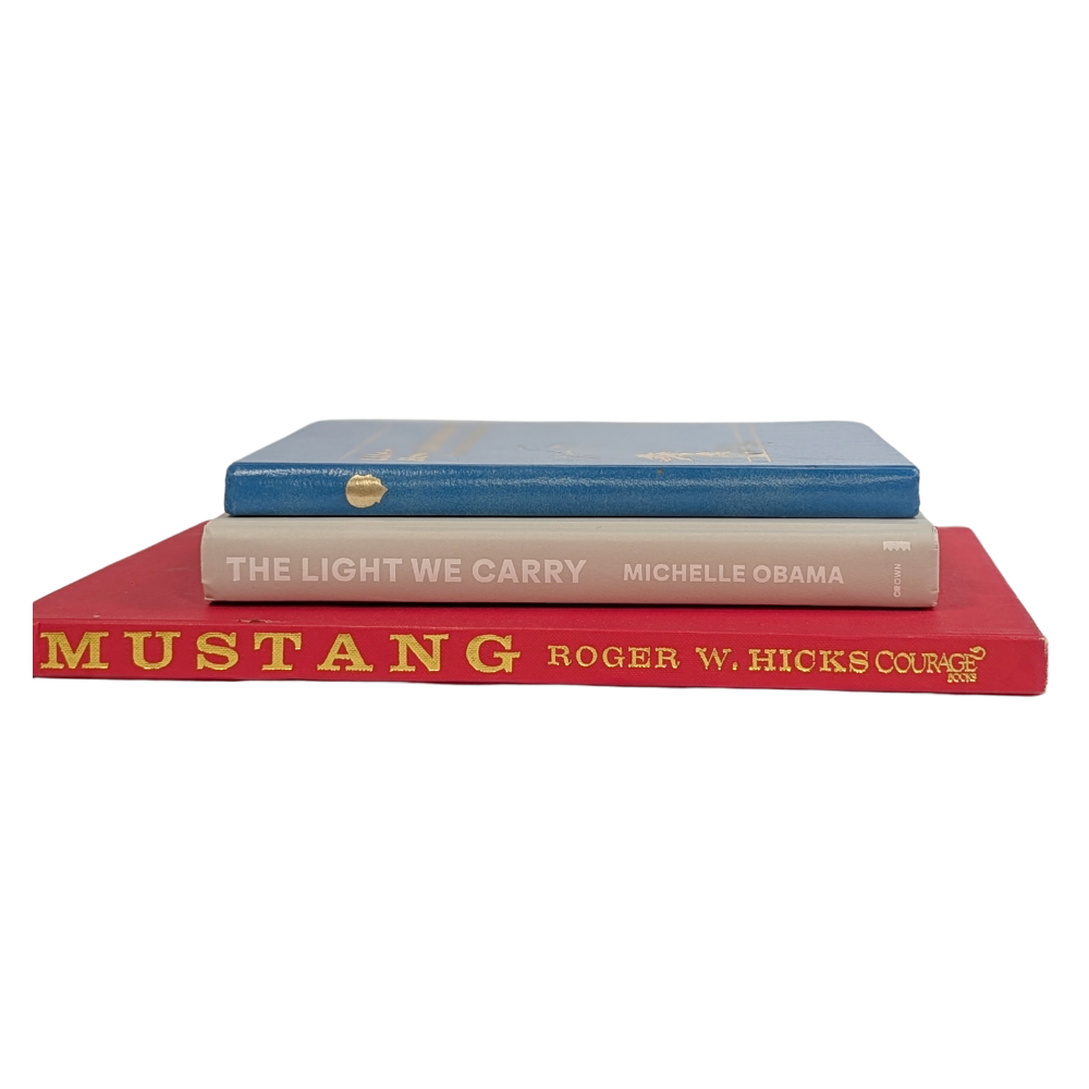 Decorative Patriotic Book Stack – Set of 3 Coordinating Books (Choice of 9 Stacks)