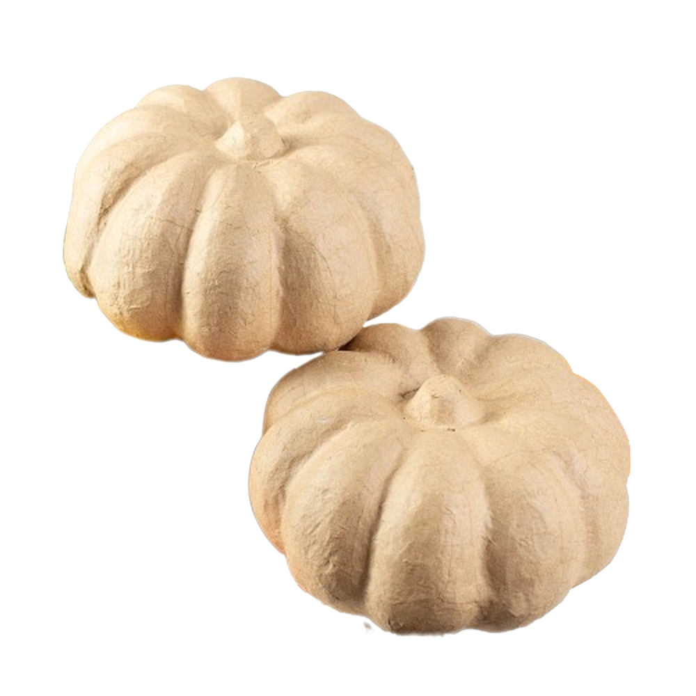 Paper Mache Pumpkin - 6.5" Diameter