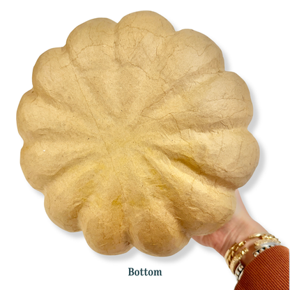 Paper Mache Hanging Jack-O’-Lantern Pumpkin Basket