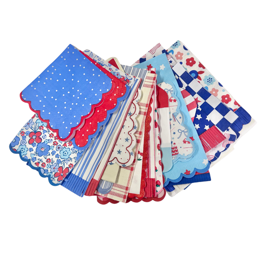 Patriotic Decoupage Napkin Collection-  Craft Supplies- The Celebration Co.