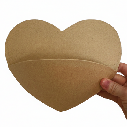 Premade Paper Mache Heart Wall Pocket-  Paper Mache- The Celebration Co.