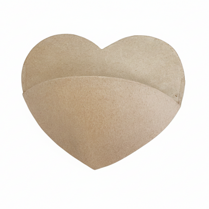 Premade Paper Mache Heart Wall Pocket-  Paper Mache- The Celebration Co.