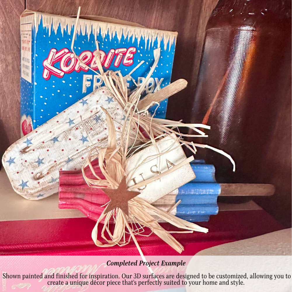 Popsicle Dimensional Surfaces-  3D- The Celebration Co.