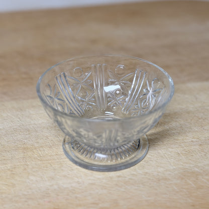 Vintage Clear Pressed Glass Punch/Dessert Cups (Set of 8)-  vintage- The Celebration Co.