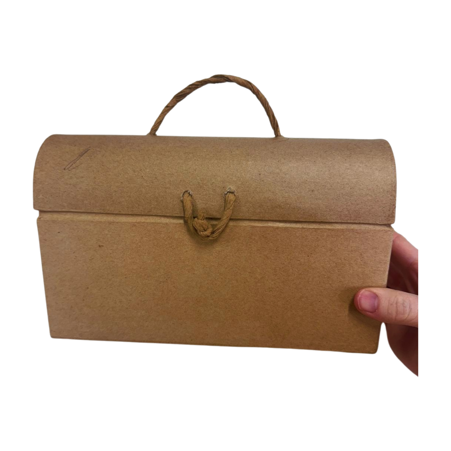 Paper Mache Chest Box with Handle