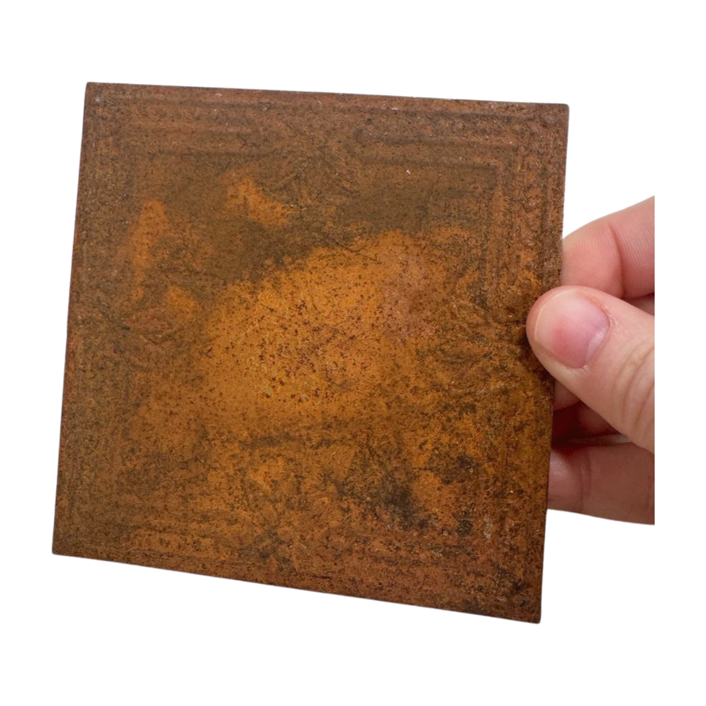 Rusty Tin Vintage Ceiling Tile – Paintable Metal Surface