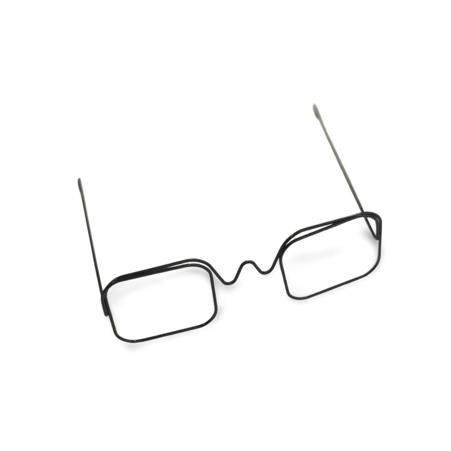 Black Wire Rectangle Doll Glasses