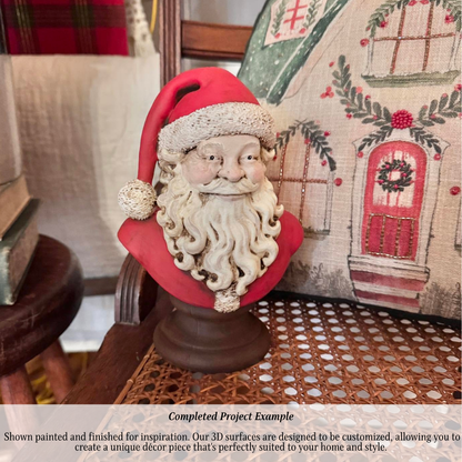 Santa Bust-  3D- The Celebration Co.