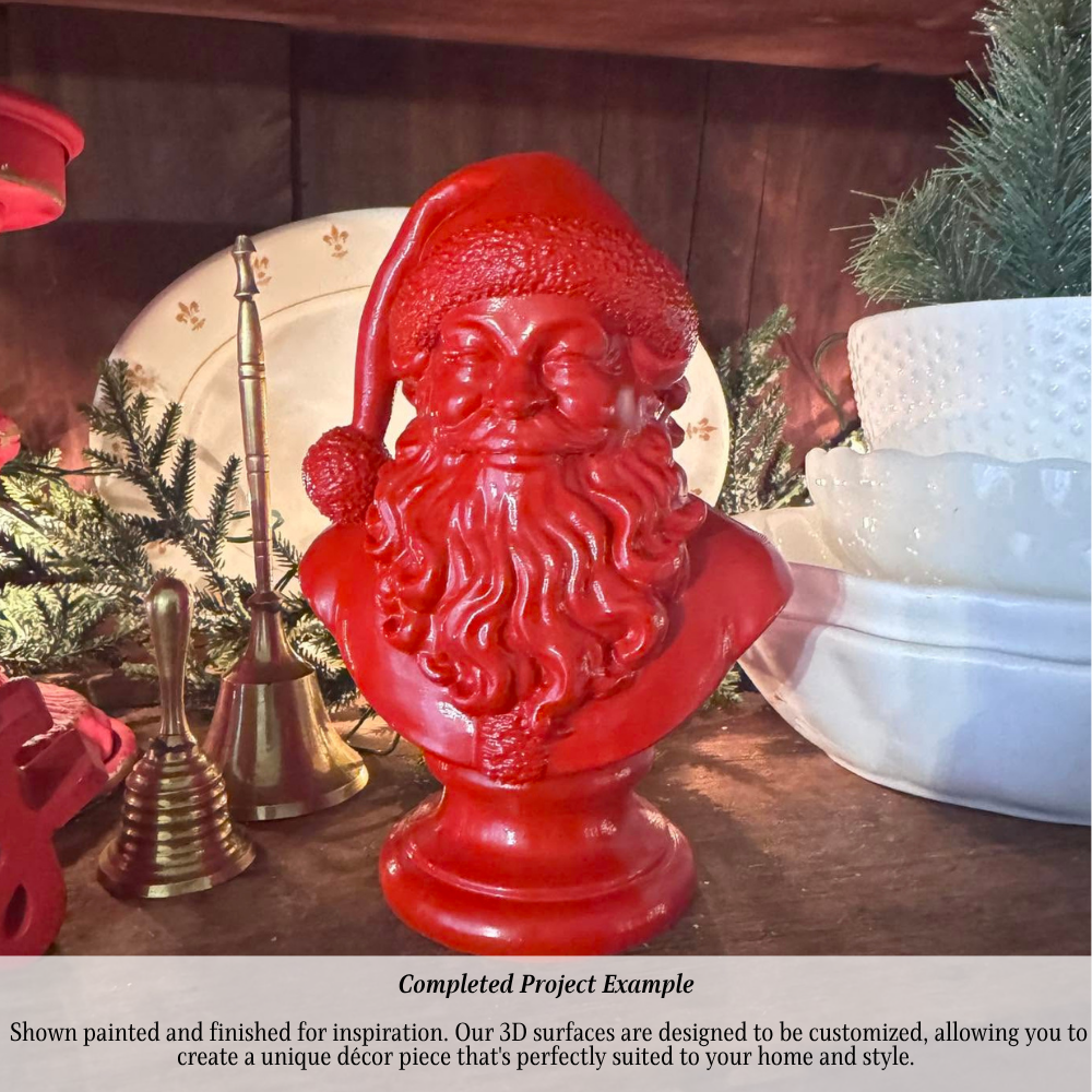 Santa Bust-  3D- The Celebration Co.