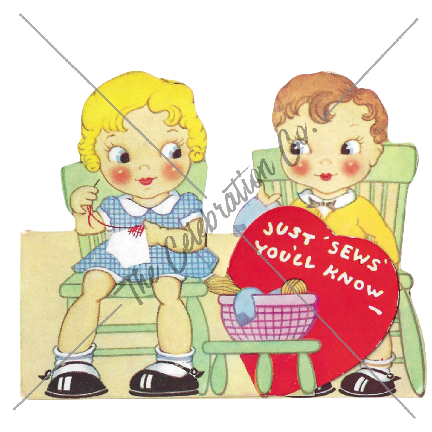 Vintage Valentines - Digital Download Collection-  Digital- The Celebration Co.