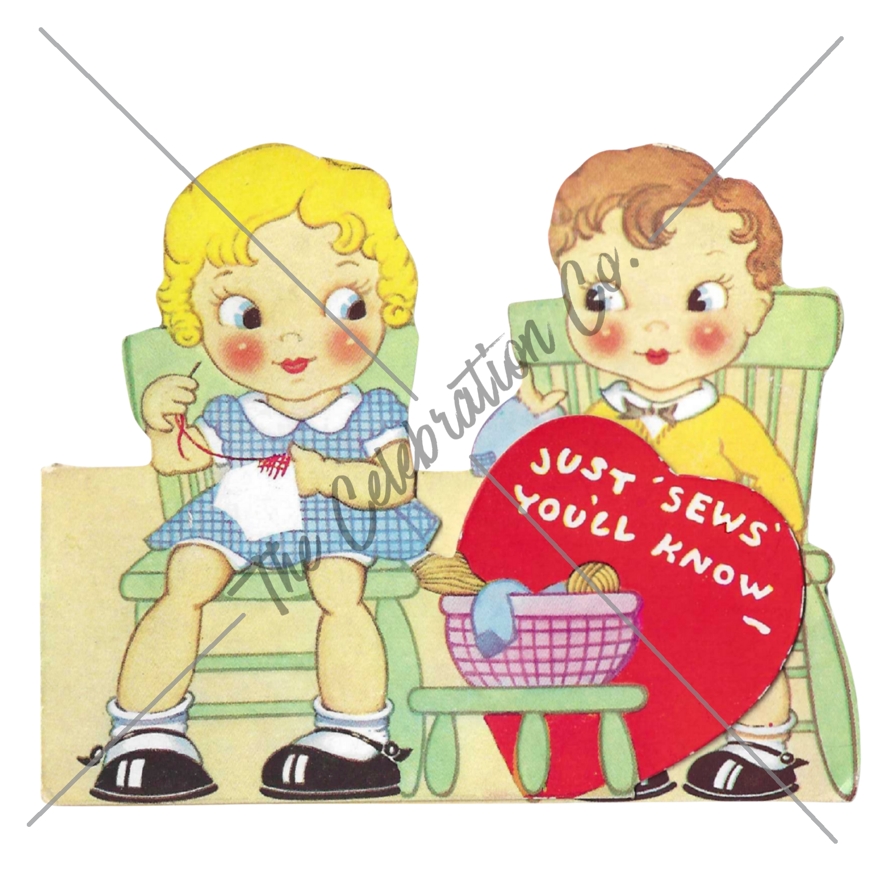 Vintage Valentines - Digital Download Collection-  Digital- The Celebration Co.
