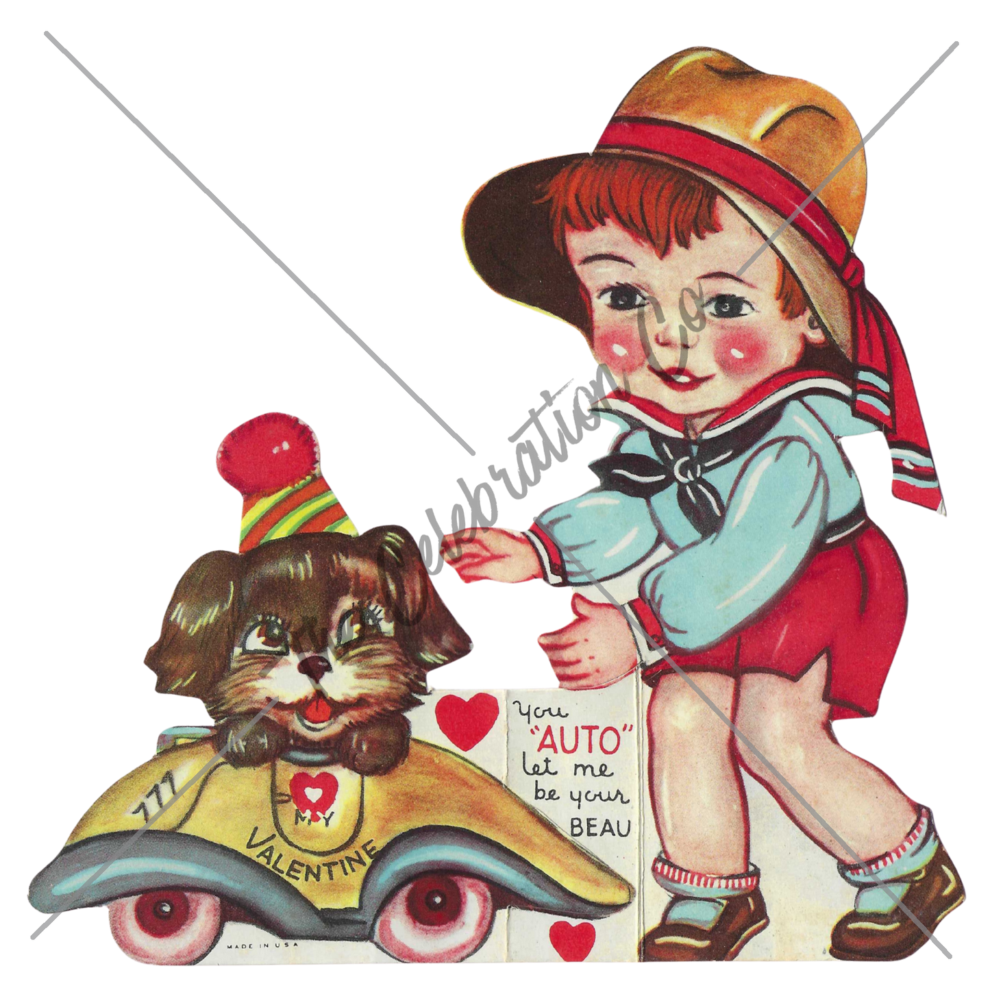 Vintage Valentines - Digital Download Collection-  Digital- The Celebration Co.