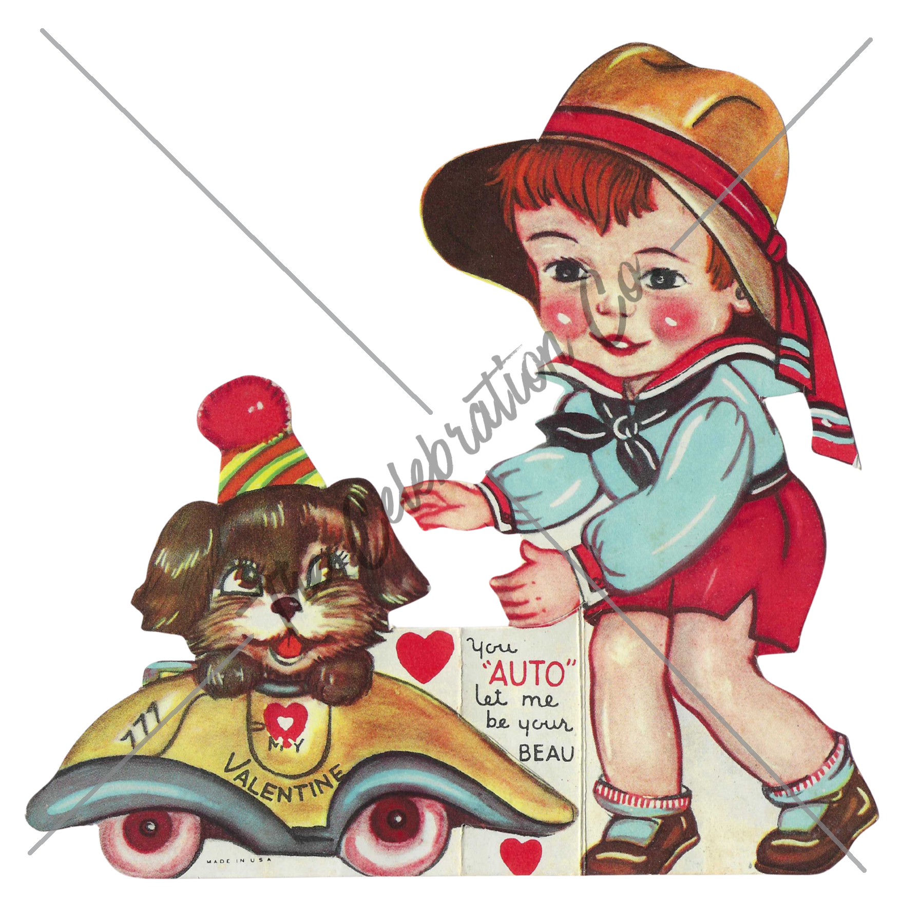 Vintage Valentines - Digital Download Collection-  Digital- The Celebration Co.
