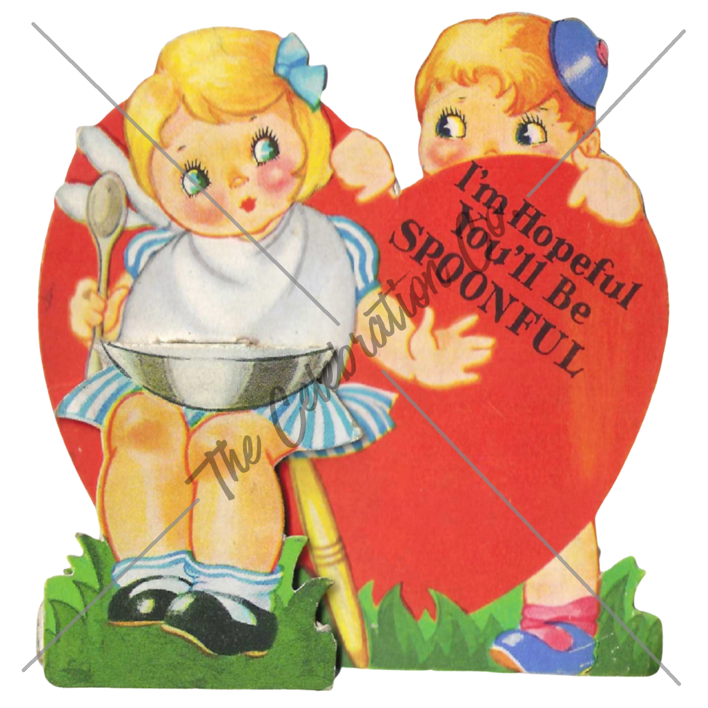 Vintage Valentines - Digital Download Collection-  Digital- The Celebration Co.