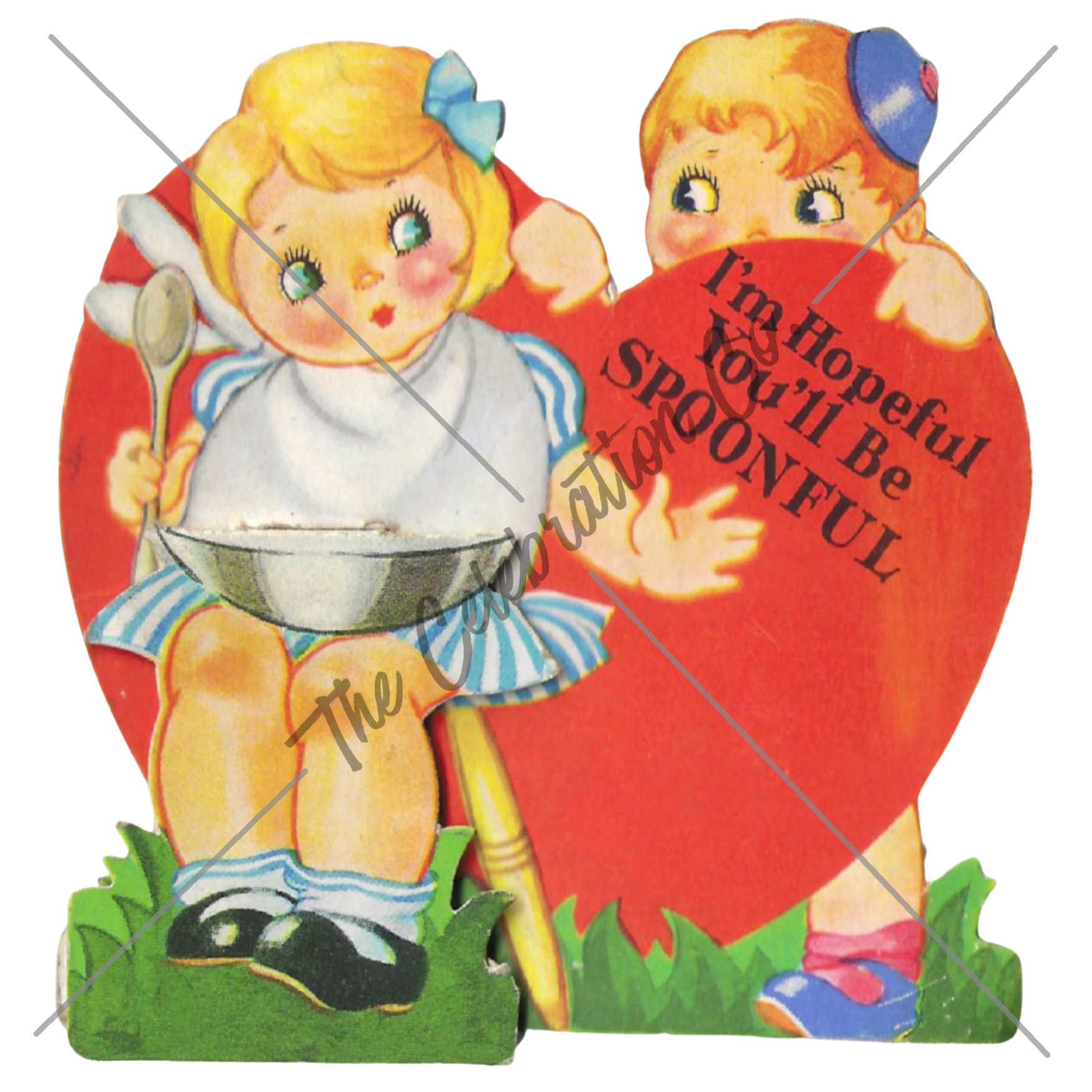 Vintage Valentines - Digital Download Collection-  Digital- The Celebration Co.