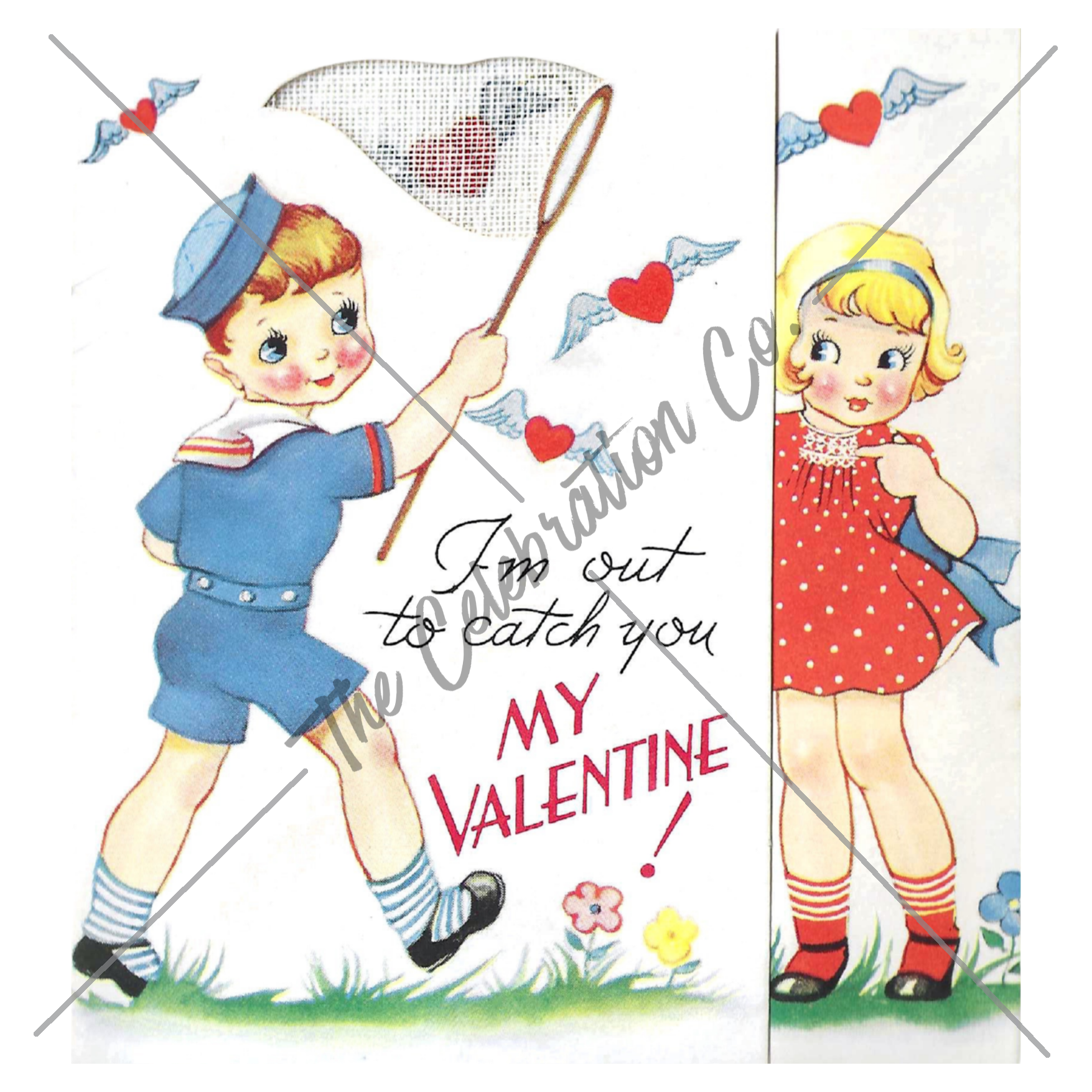 Vintage Valentines - Digital Download Collection-  Digital- The Celebration Co.