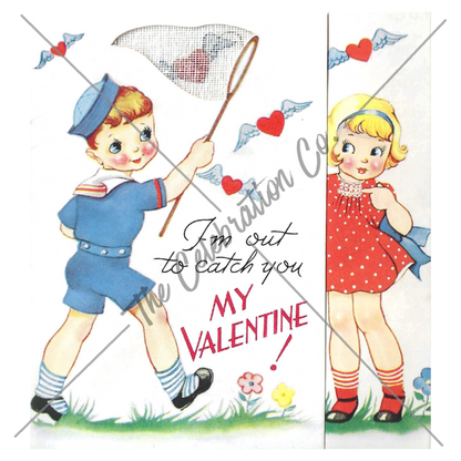 Vintage Valentines - Digital Download Collection-  Digital- The Celebration Co.