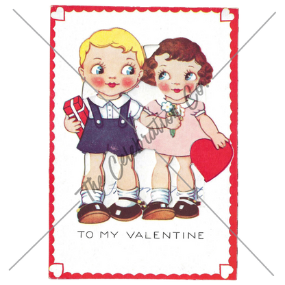 Vintage Valentines - Digital Download Collection-  Digital- The Celebration Co.