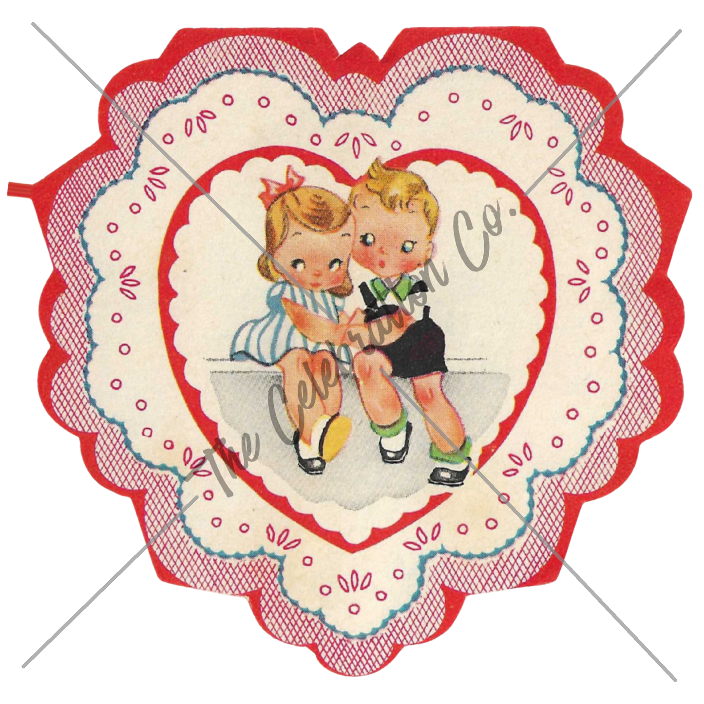 Vintage Valentines - Digital Download Collection-  Digital- The Celebration Co.