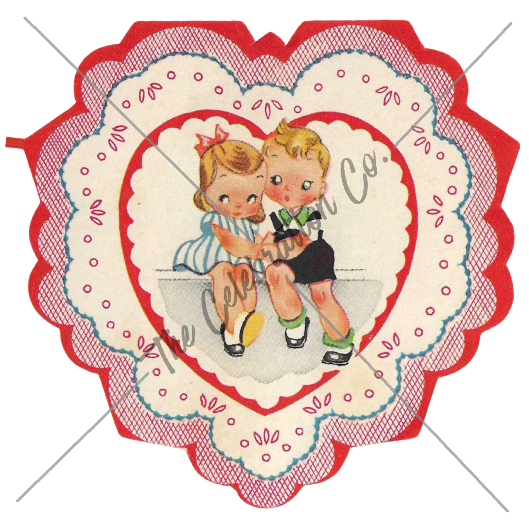 Vintage Valentines - Digital Download Collection-  Digital- The Celebration Co.