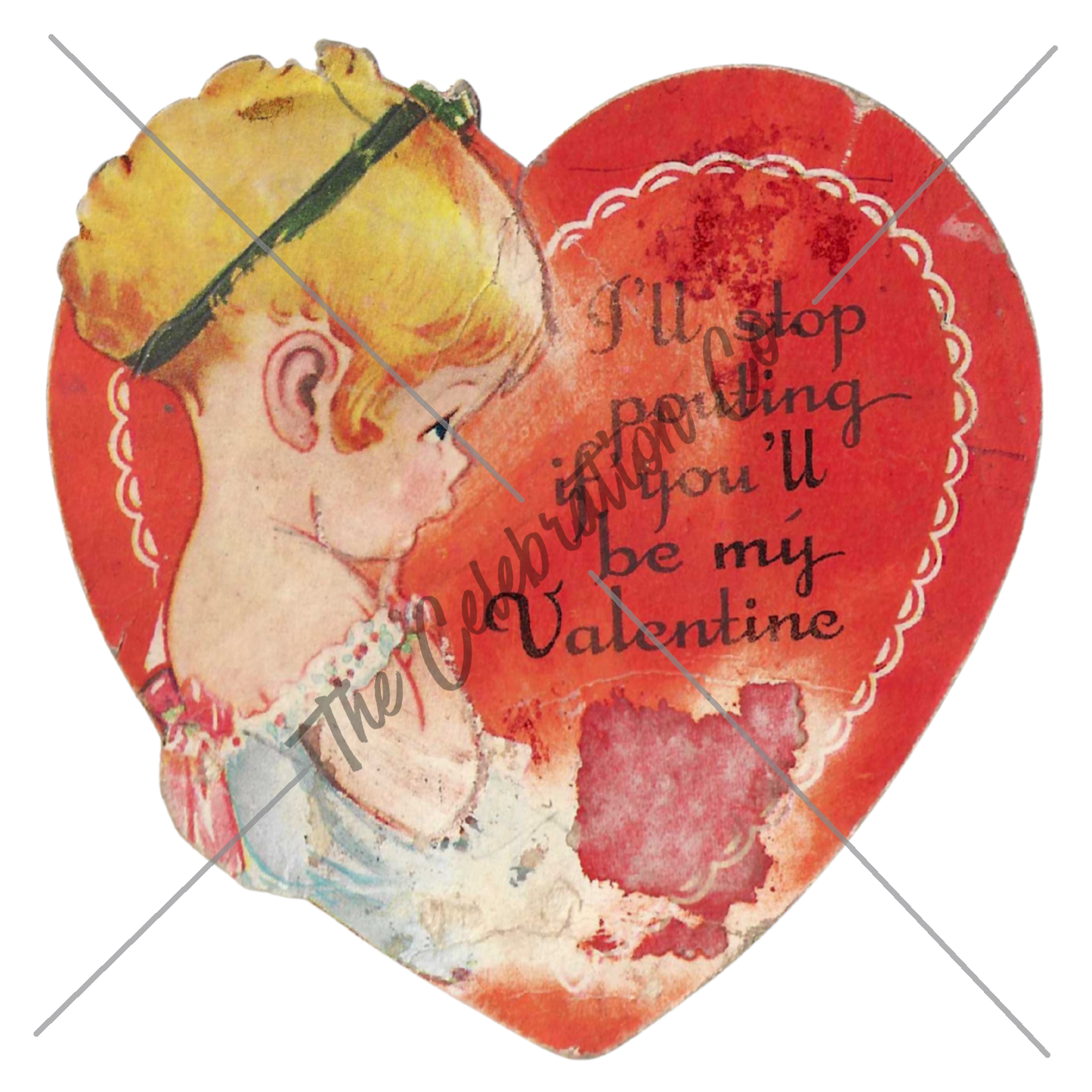 Vintage Valentines - Digital Download Collection-  Digital- The Celebration Co.