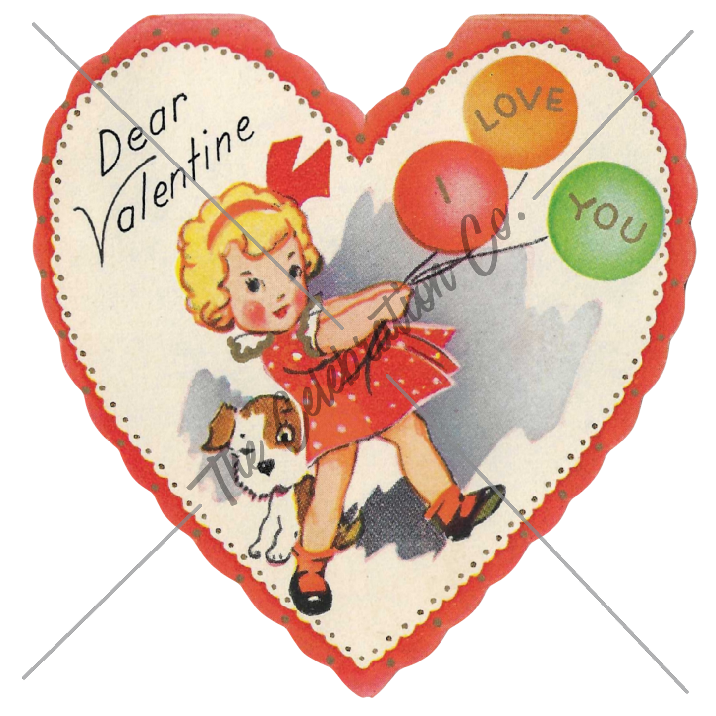 Vintage Valentines - Digital Download Collection-  Digital- The Celebration Co.
