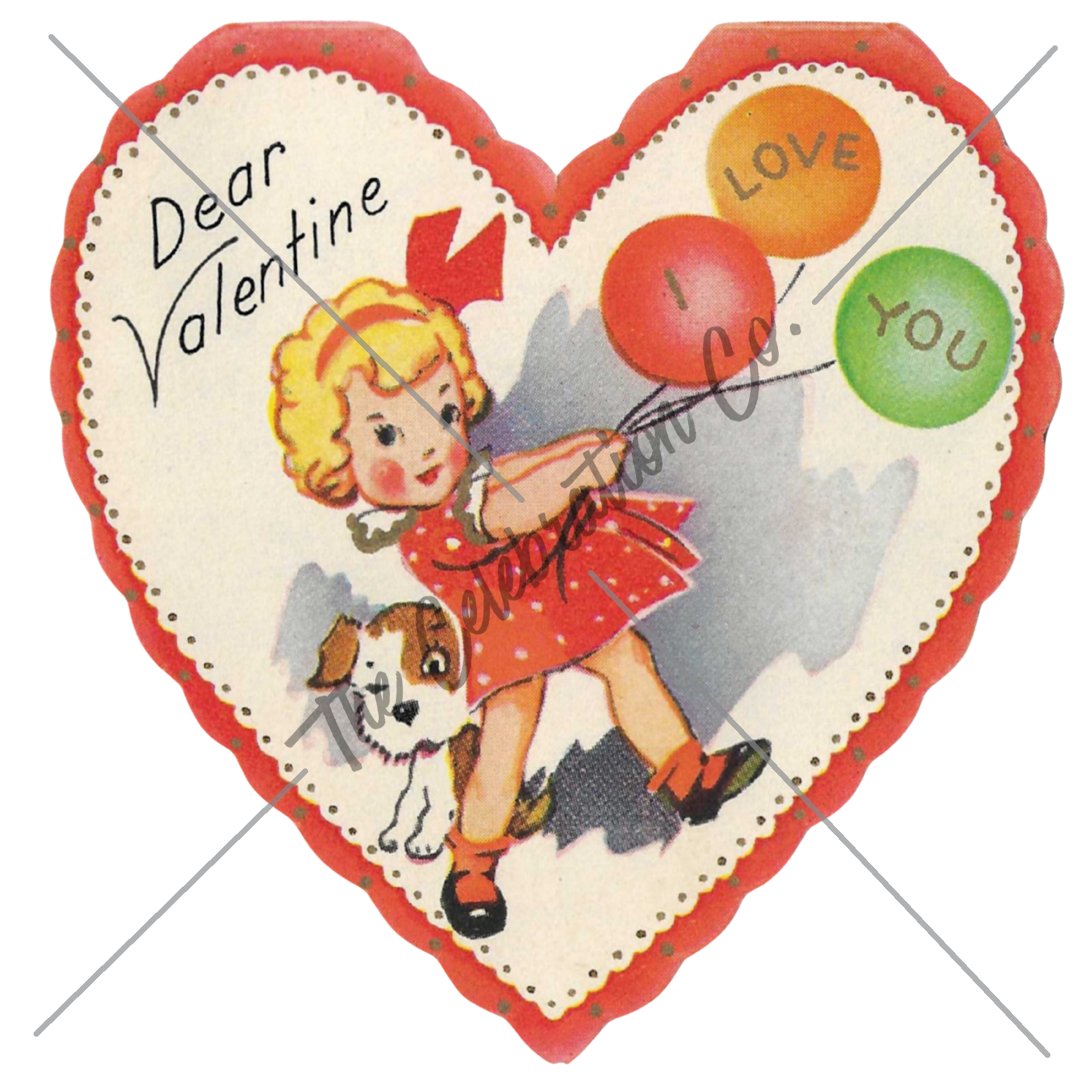 Vintage Valentines - Digital Download Collection-  Digital- The Celebration Co.