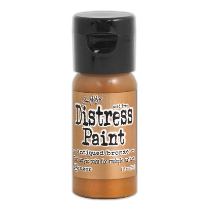 Tim Holtz Distress® Flip Top Paint Tarnished Brass-  Paints & Mediums- The Celebration Co.