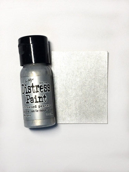 Tim Holtz Distress® Flip Top Paint Tarnished Brass-  Paints & Mediums- The Celebration Co.