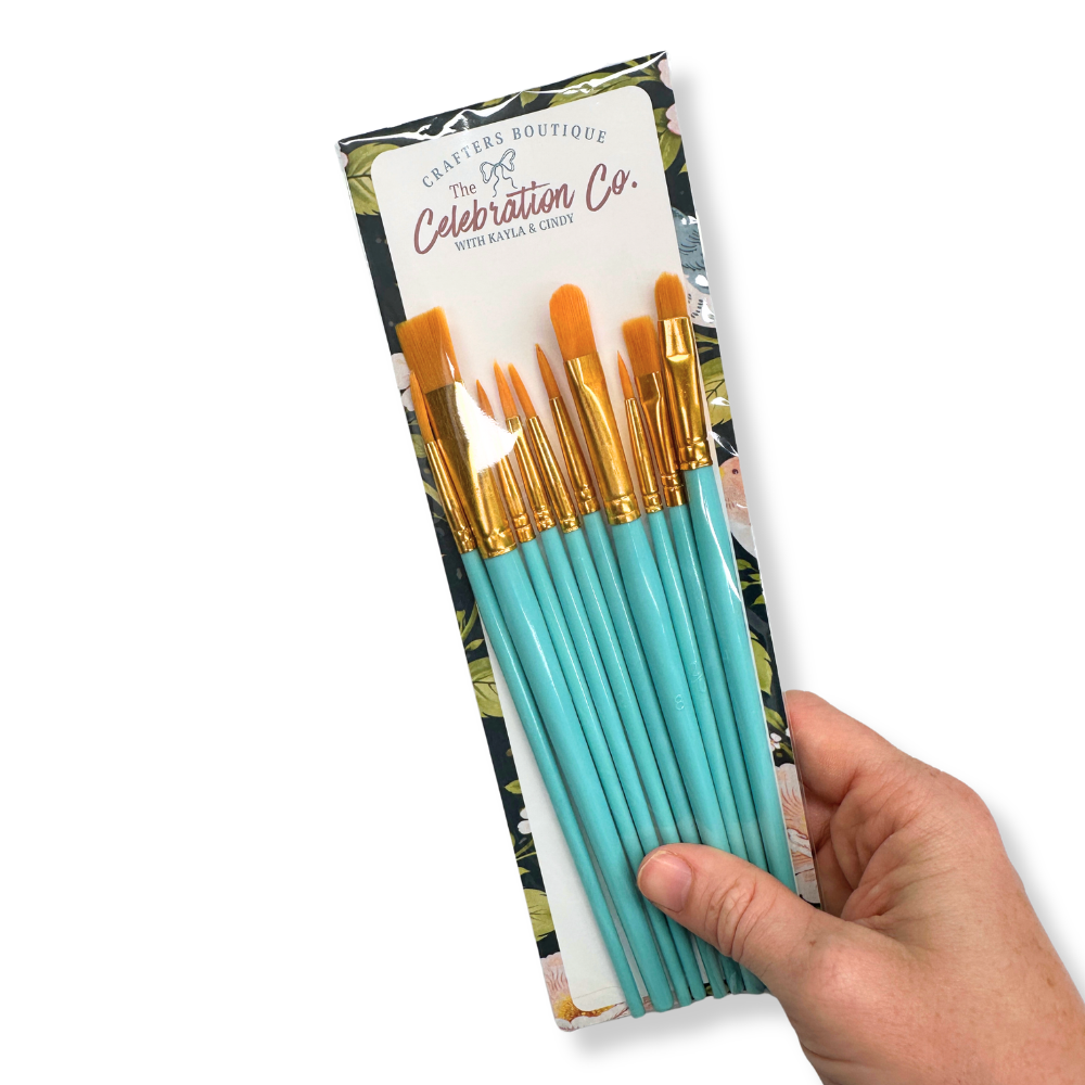 10-Pack Paint Brushes