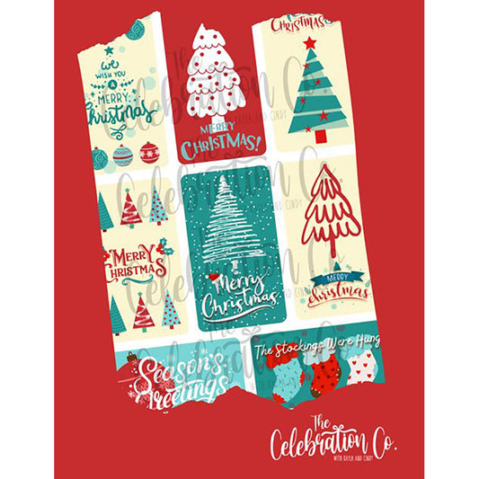 Printable Christmas Gift Tags - Traditional - The Celebration Co.