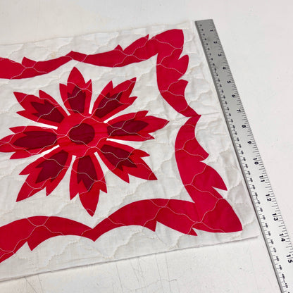 Two Tone Red & White Quilt Fat Quarter