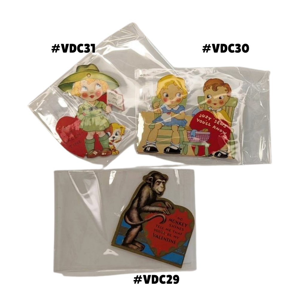 Vintage 1940s Valentines —  Die Cut Collection