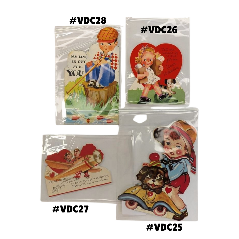 Vintage 1940s Valentines —  Die Cut Collection