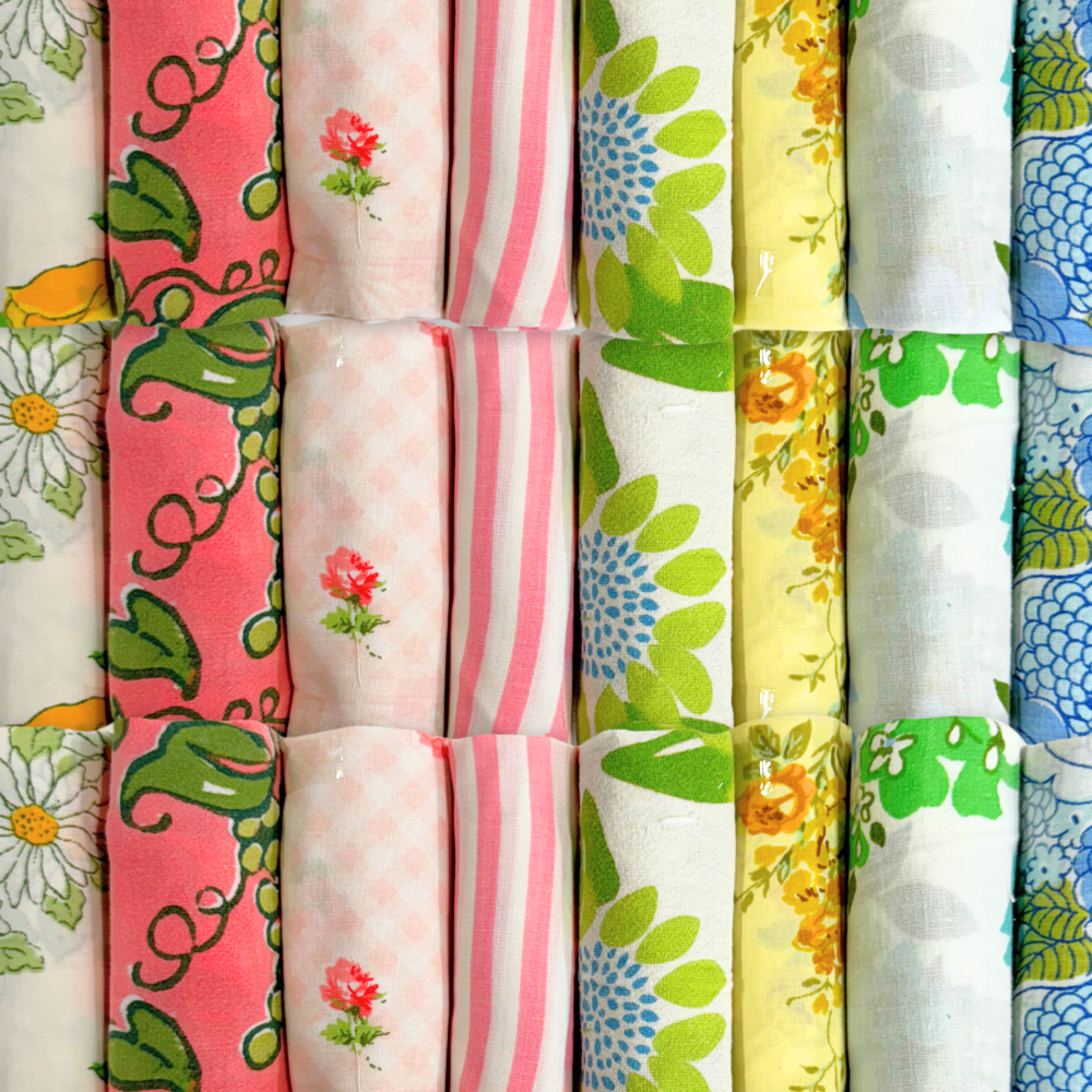 Vintage Fabric Bundle of Seven